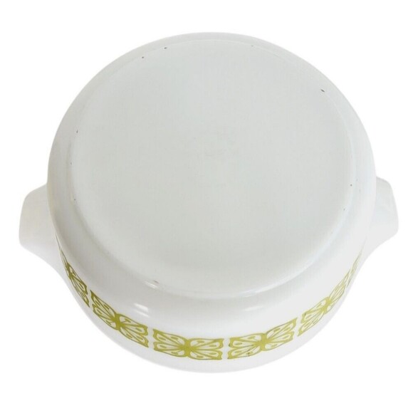 Vintage 60s Pyrex Verde Square Covered Divided Dish & Casserole Dish Set - Picture 16 of 16